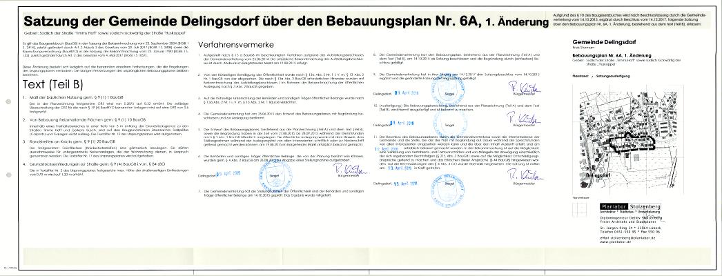 Planzeichnung 6A 1. Änderung