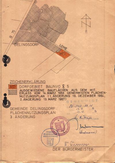 Planzeichnung 3. Änderung