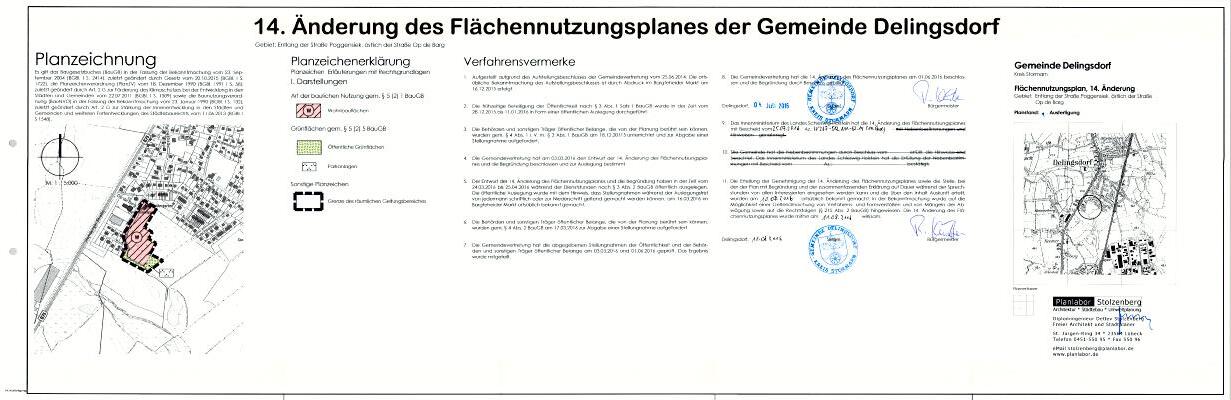 Planzeichnung 14. Änderung